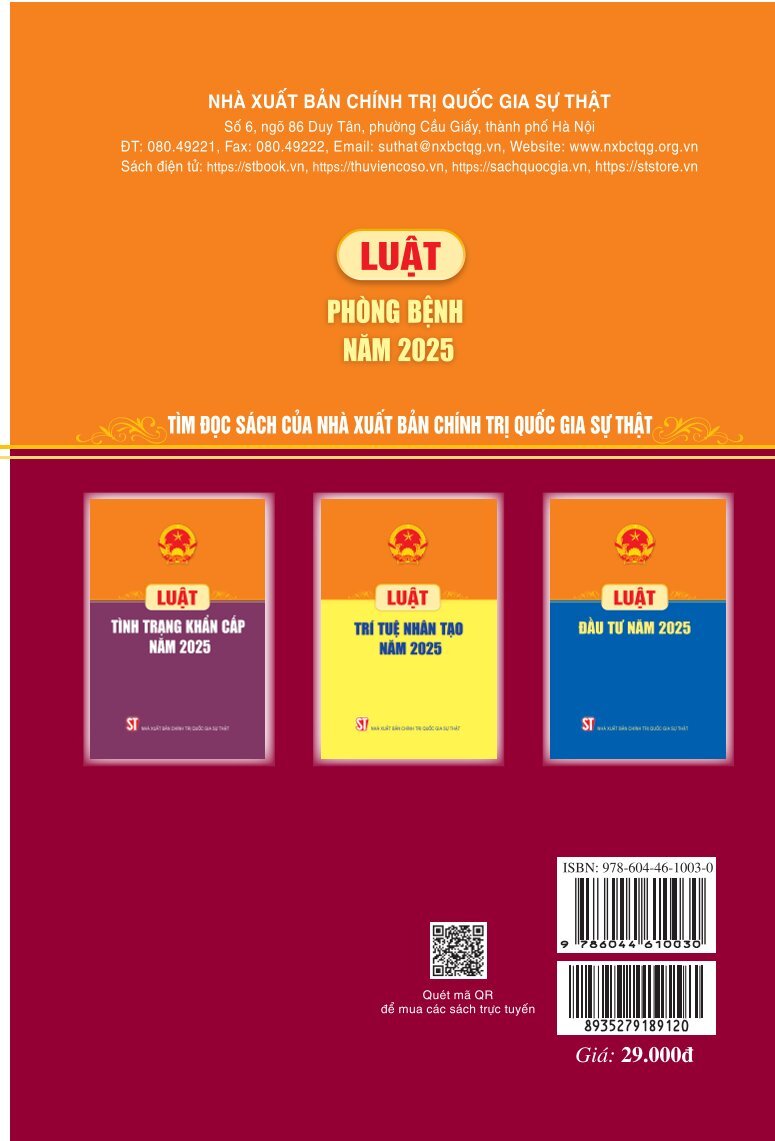 Luật Phòng bệnh năm 2025