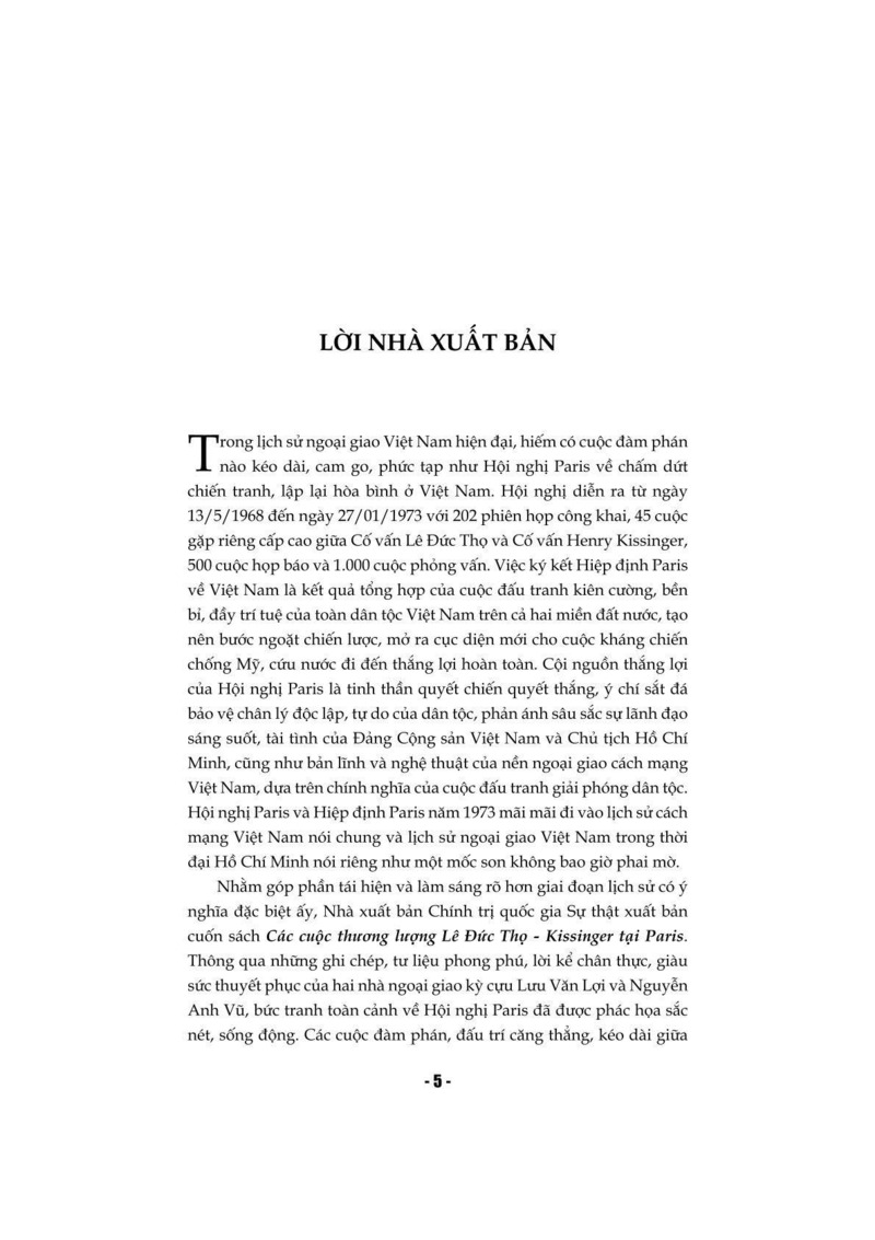 Các cuộc thương lượng Lê Đức Thọ - Kissinger tại Paris