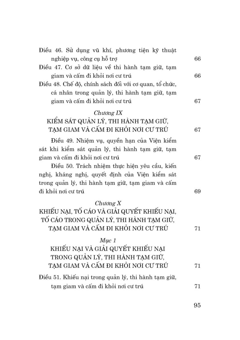 Luật Thi hành tạm giữ, tạm giam và cấm đi khỏi nơi cư trú năm 2025