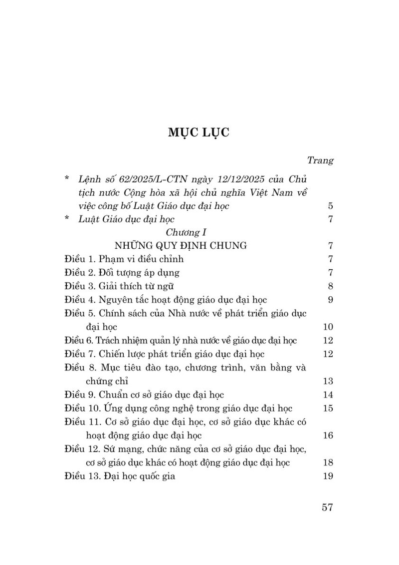 Luật Giáo dục đại học năm 2025
