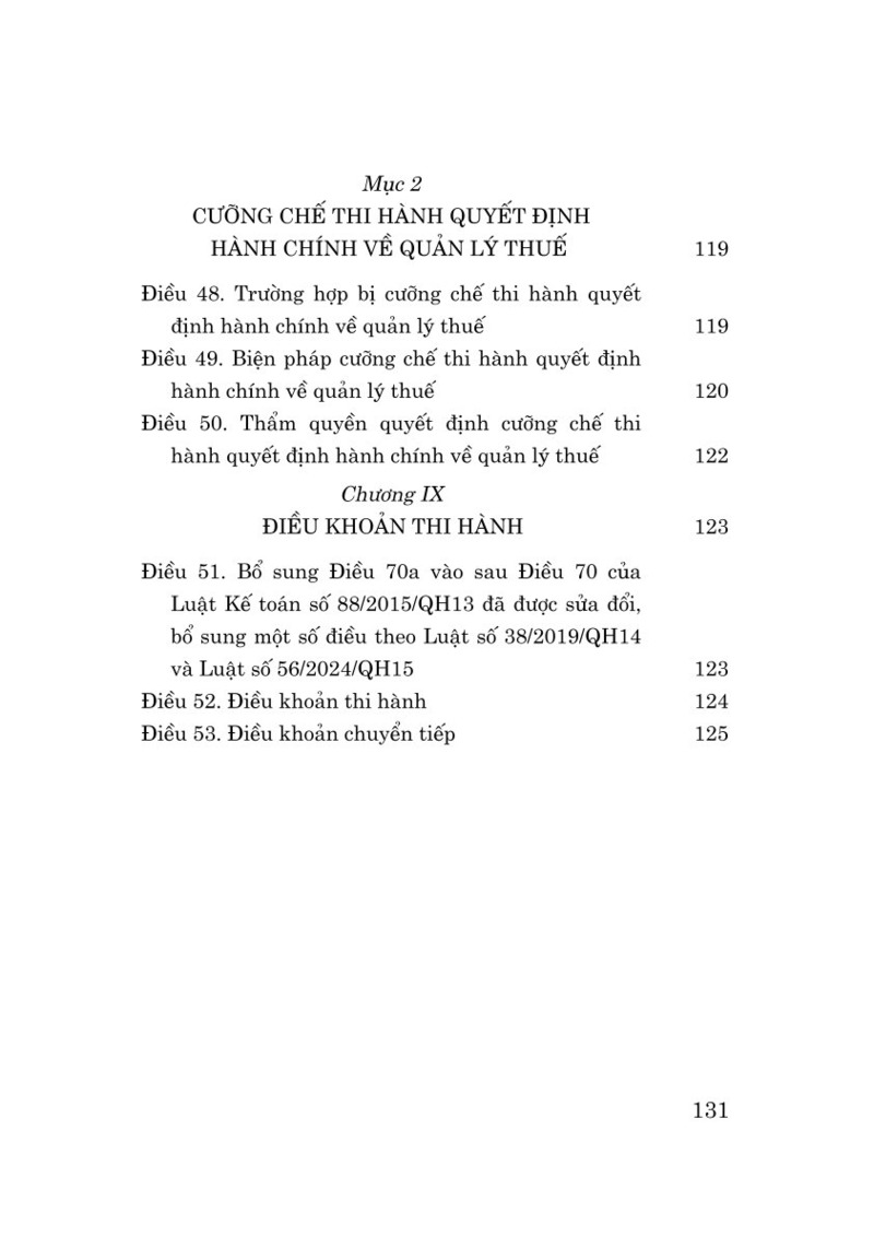 Luật Quản lý thuế năm 2025