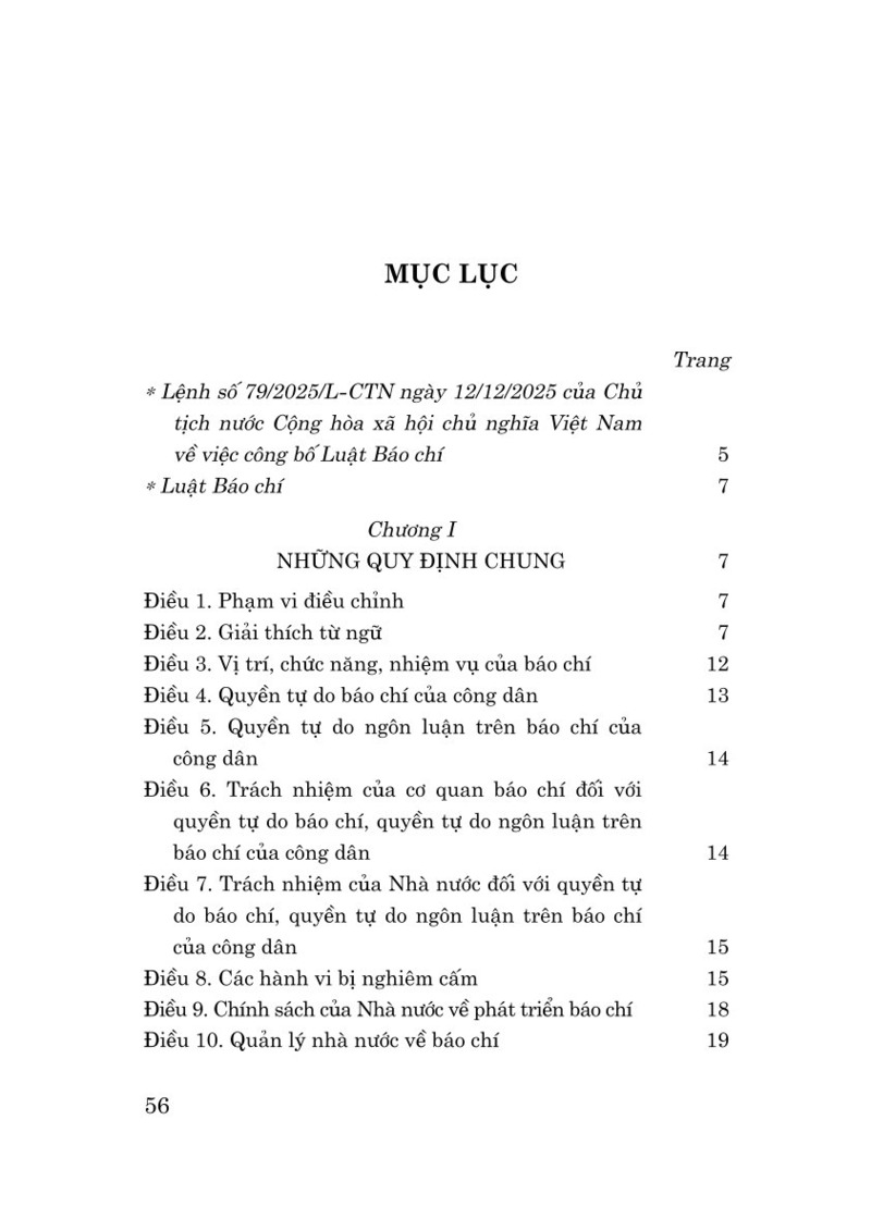 Luật Báo chí năm 2025