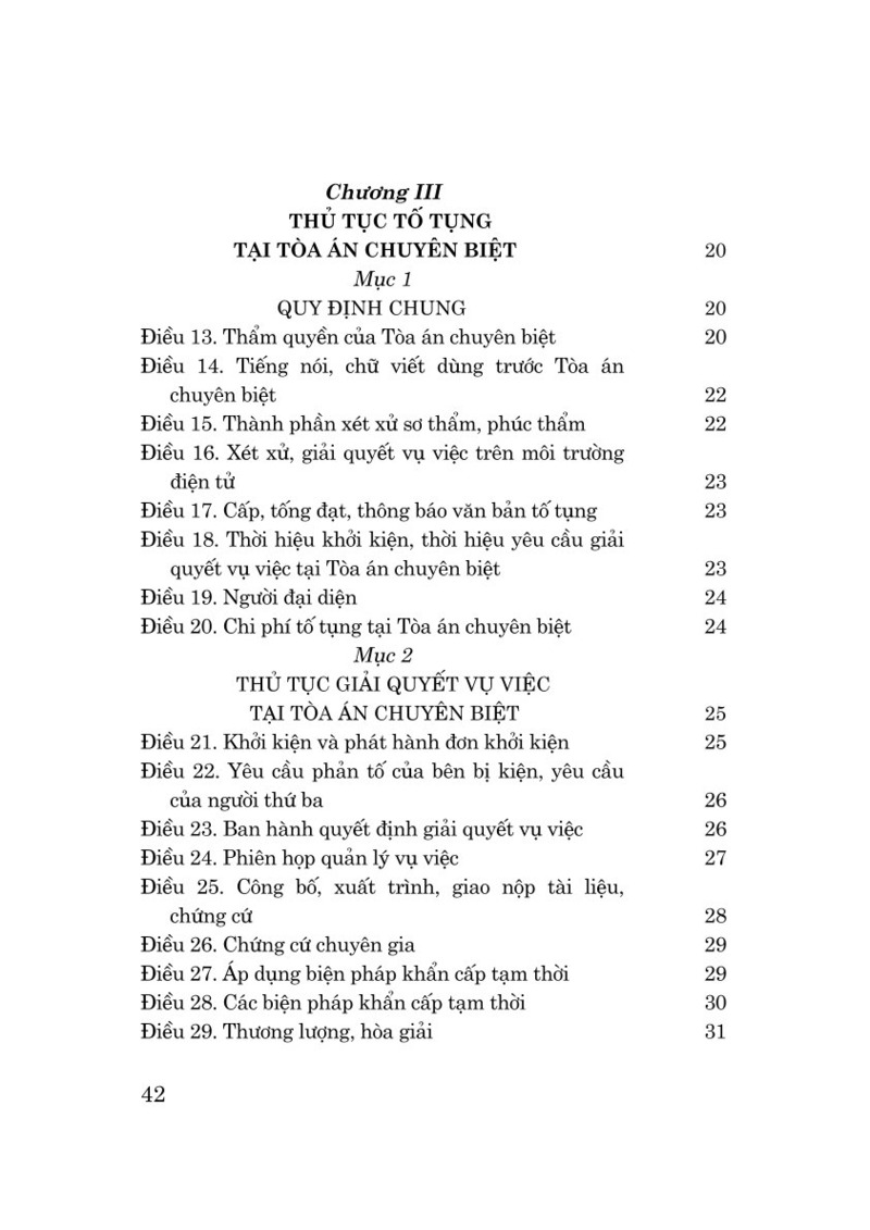 Luật Tòa án chuyên biệt tại Trung tâm tài chính quốc tế năm 2025