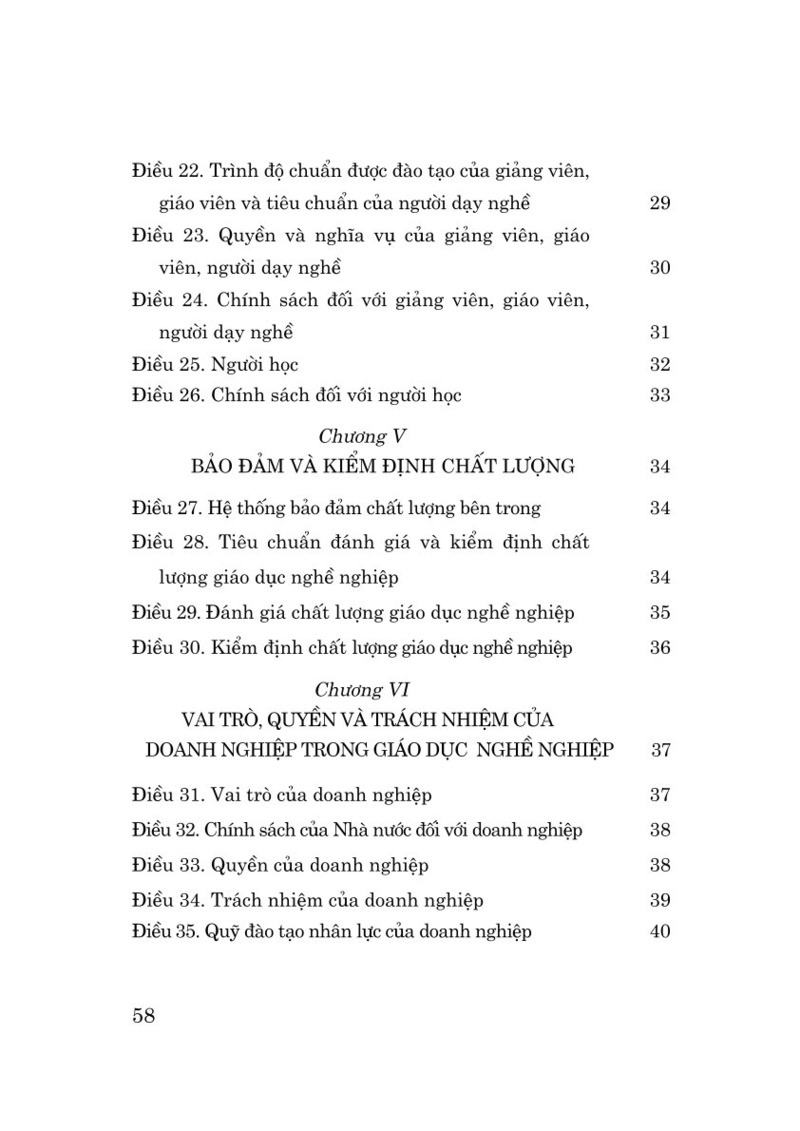 Luật Giáo dục nghề nghiệp năm 2025