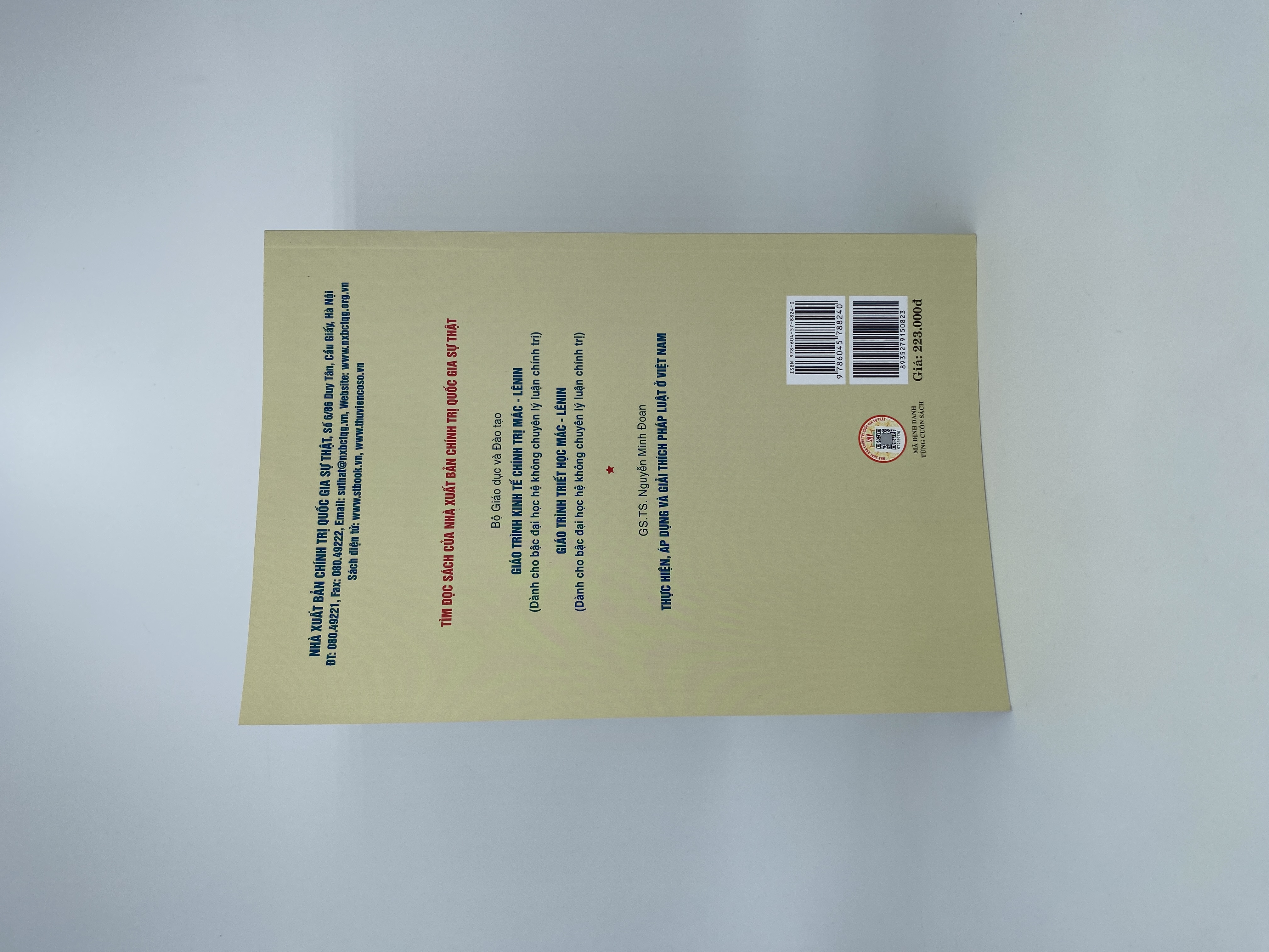 Giáo trình lý luận về nhà nước và pháp luật (Tái bản lần thứ sáu, có sửa chữa, bổ sung)