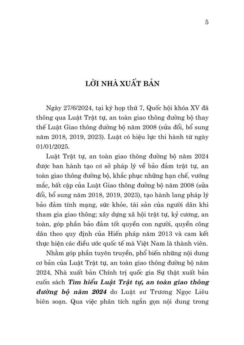 Tìm hiểu luật trật tự, an toàn giao thông đường bộ 2024