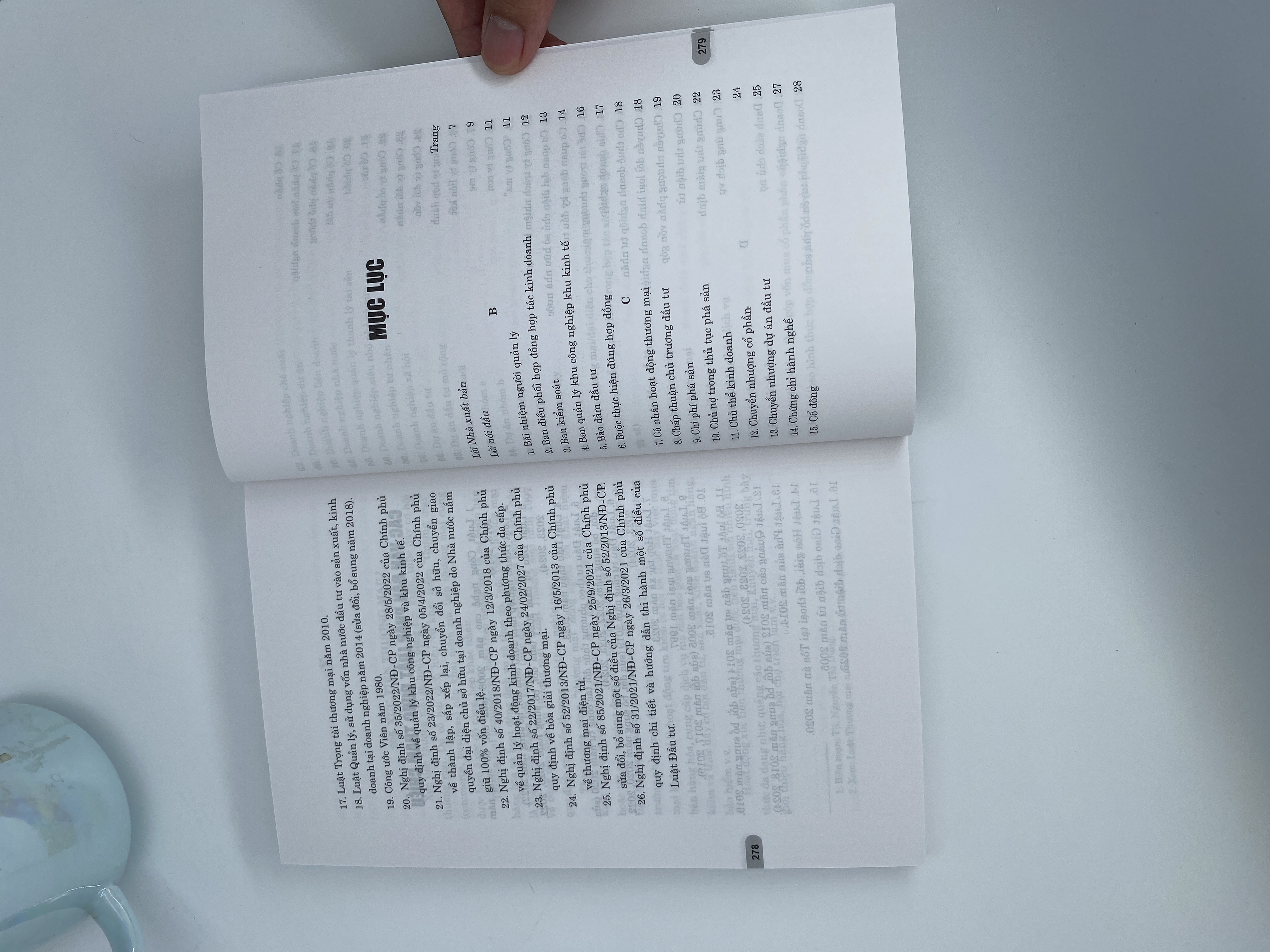 Thuật ngữ pháp lý trong lĩnh vực thương mại và đầu tư