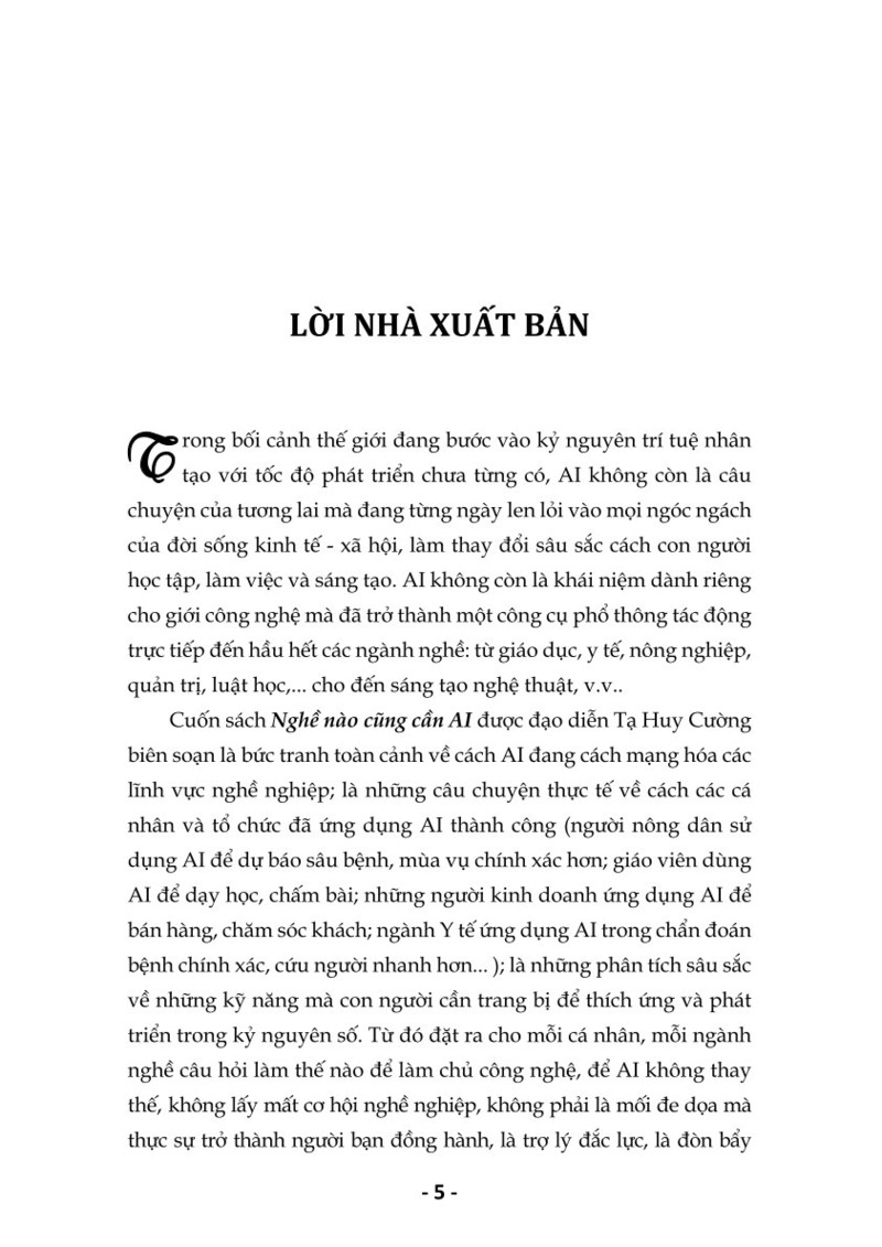 Nghề nào cũng cần AI