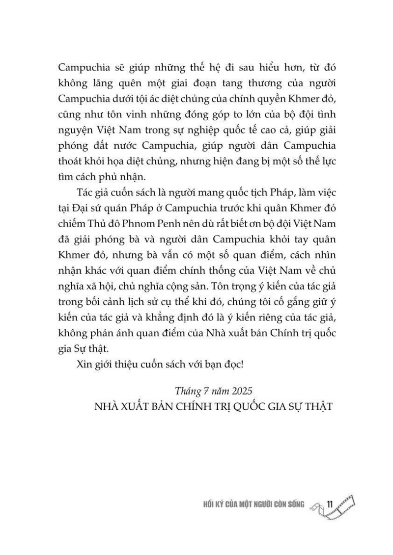 Thoát khỏi địa ngục Khmer đỏ - Hồi ký của một người còn sống (Sách tham khảo, xuất bản lần thứ tu)
