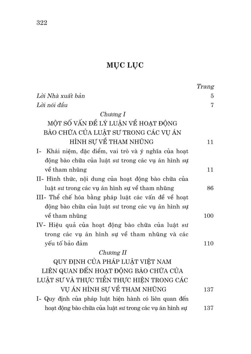 Hoạt động bào chữa của luật sư trong các vụ án hình sự về tham nhũng ở Việt Nam hiện nay