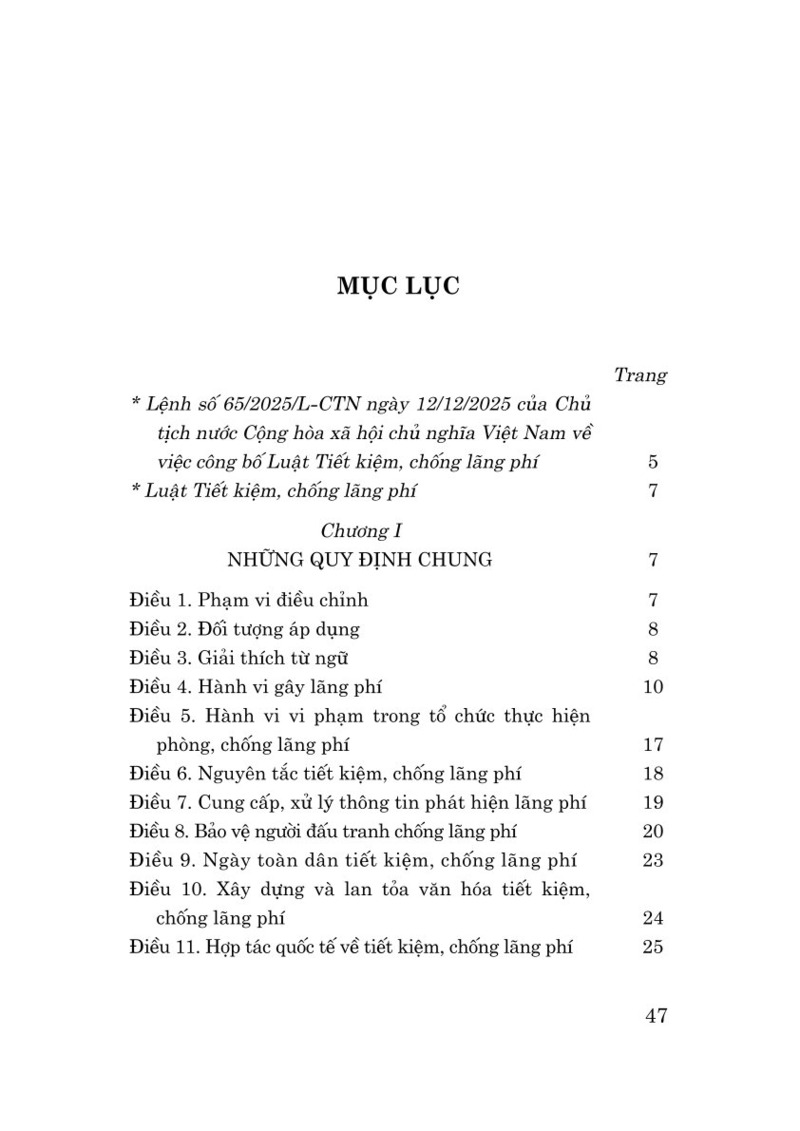 Luật Tiết kiệm, chống lãng phí năm 2025