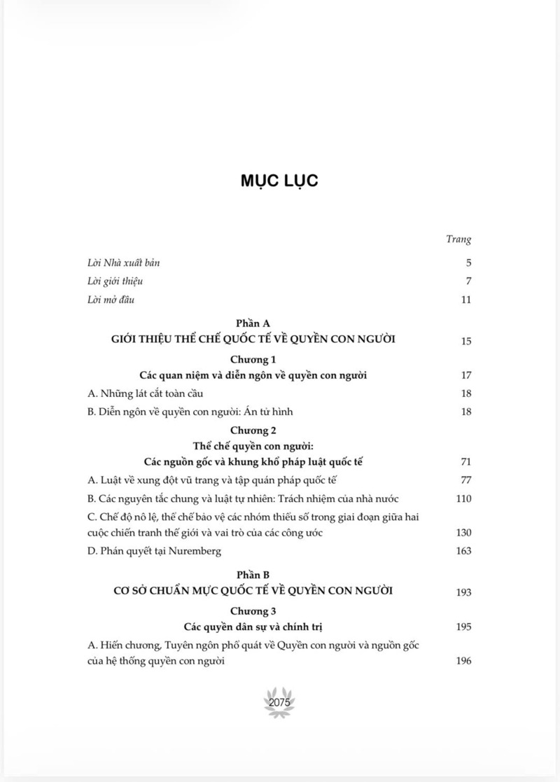 Quyền con người quốc tế - Văn bản và tư liệu (Sách tham khảo)