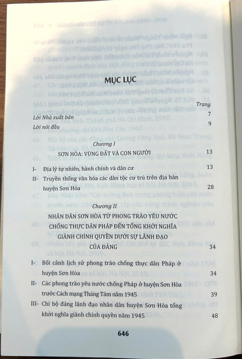 Lịch sử Đảng bộ huyện Sơn Hòa (1945-2020)