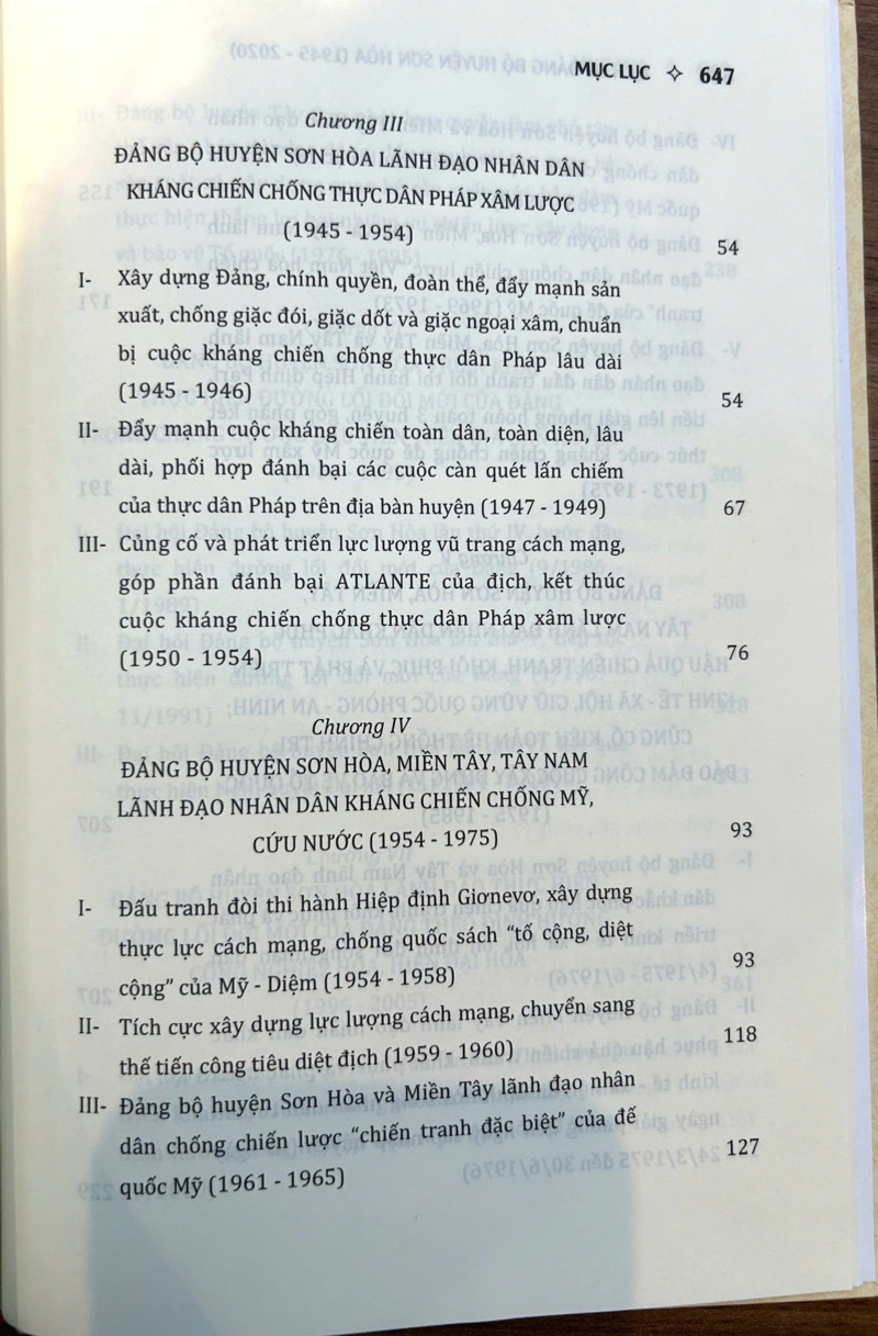 Lịch sử Đảng bộ huyện Sơn Hòa (1945-2020)