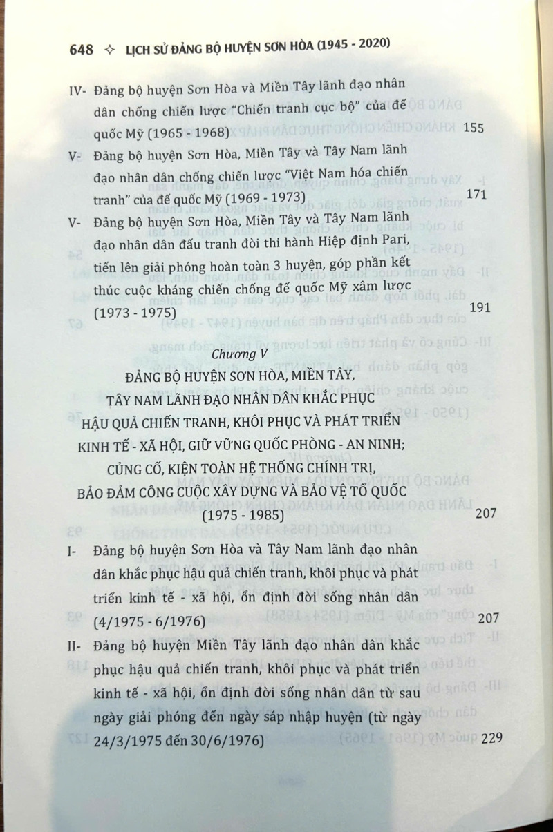Lịch sử Đảng bộ huyện Sơn Hòa (1945-2020)
