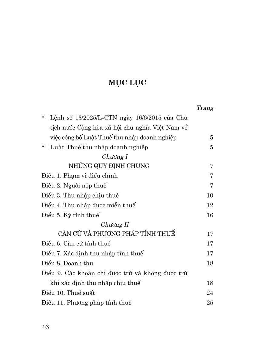 Luật Thuế thu nhập doanh nghiệp năm 2025