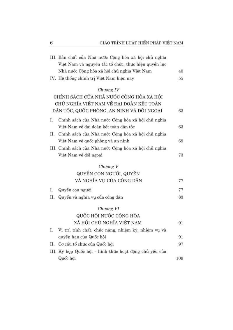 Giáo trình Luật Hiến pháp Việt Nam (Xuất bản lần thứ tư, có chỉnh sửa, bổ sung)
