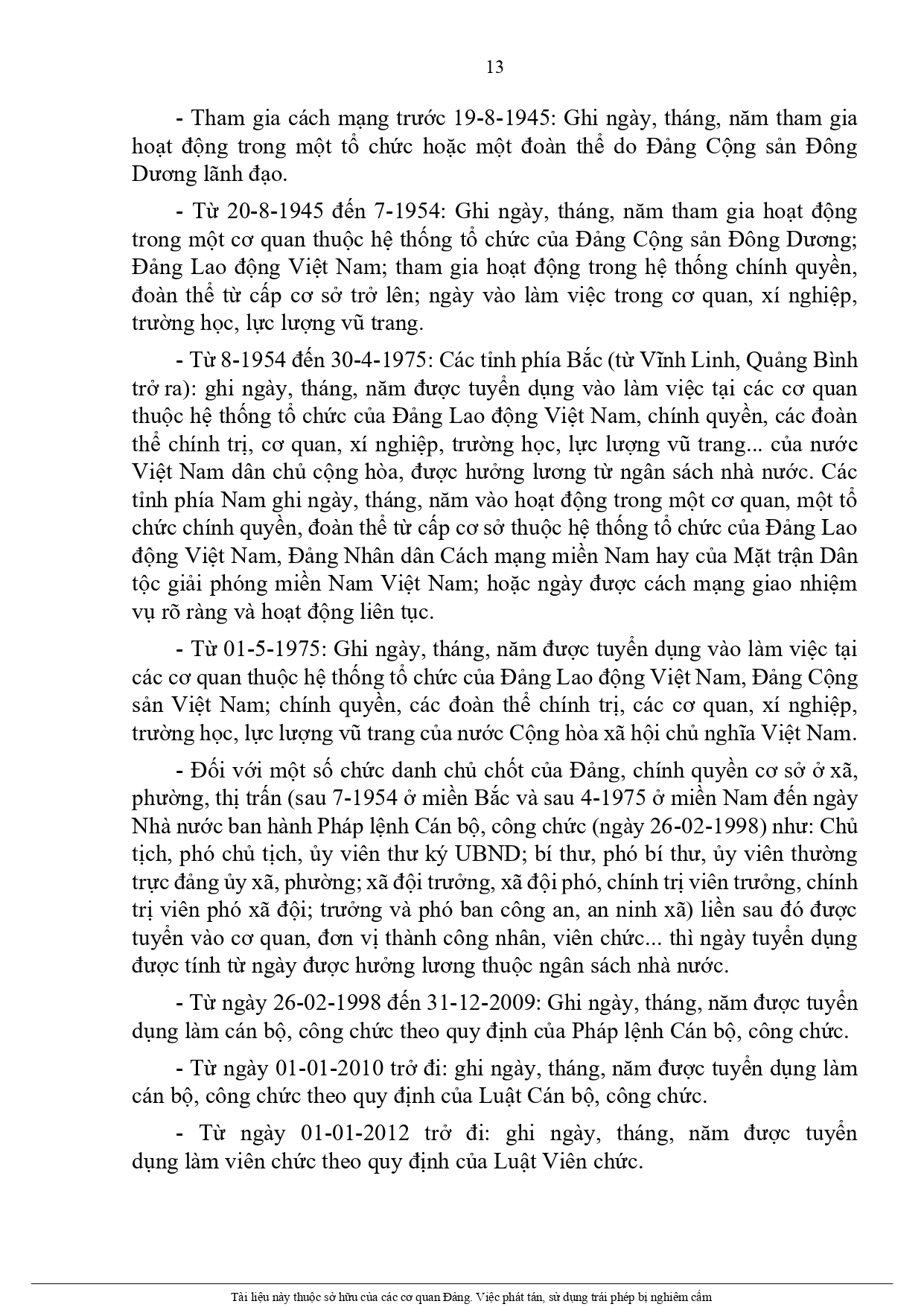 Lý Lịch Đảng Viên