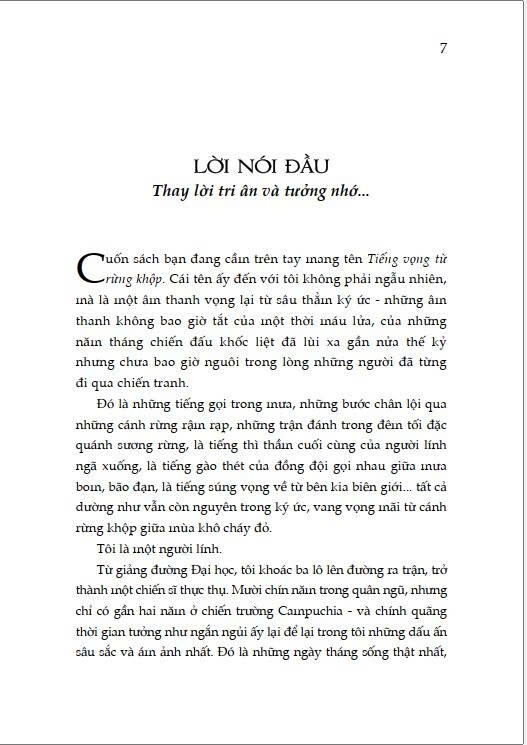 Tiếng vọng từ Rừng Khộp