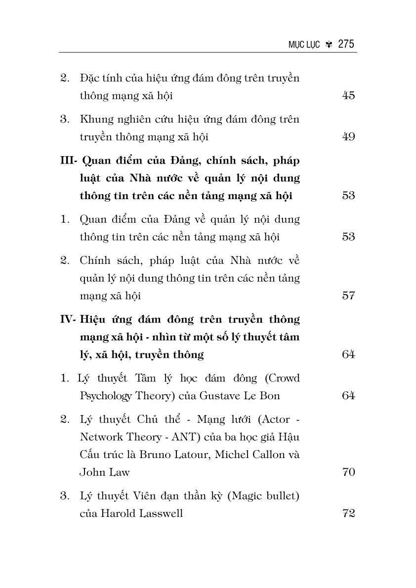 Hiệu ứng đám đông trên truyền thông mạng xã hội (Sách chuyên khảo)