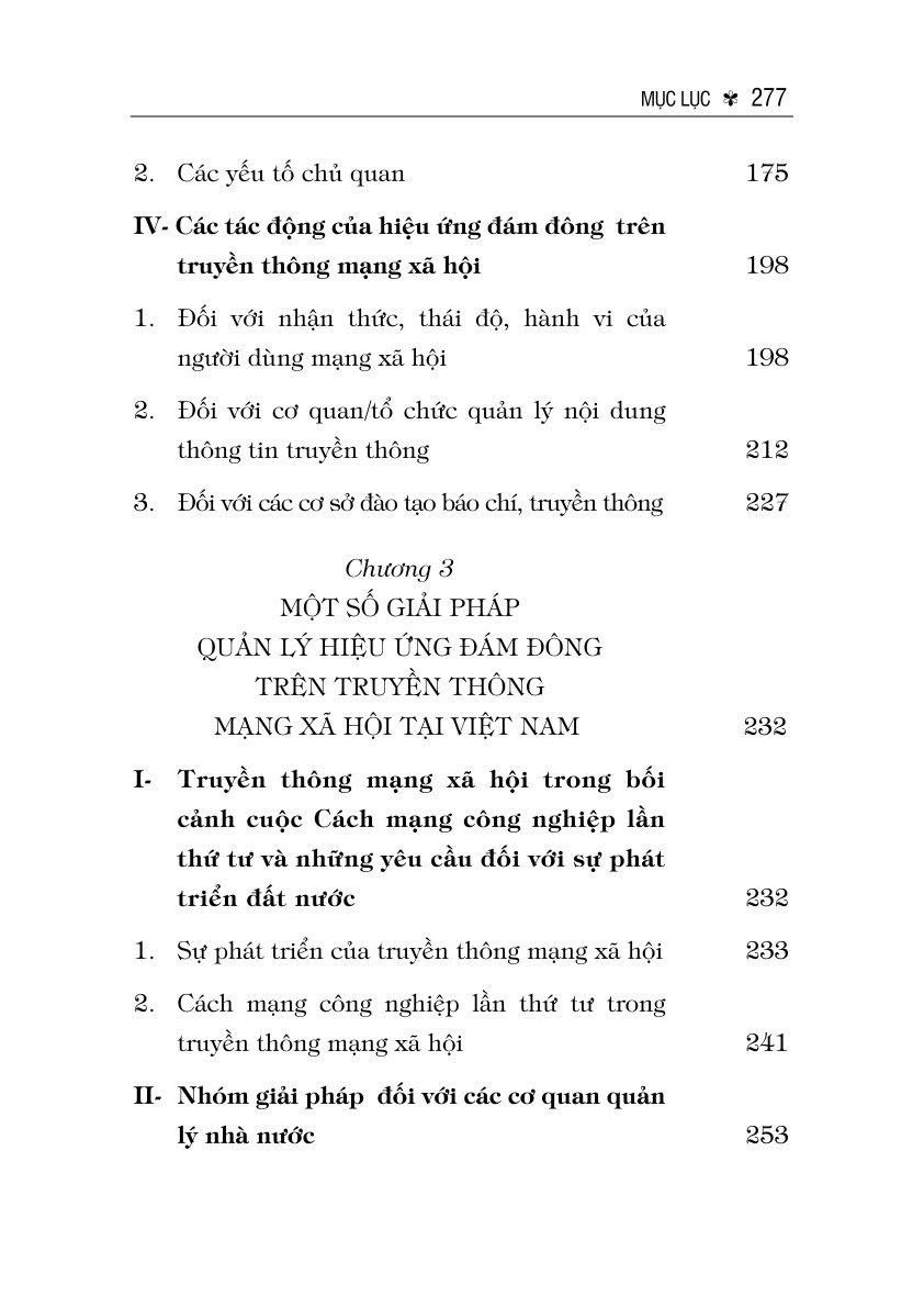 Hiệu ứng đám đông trên truyền thông mạng xã hội (Sách chuyên khảo)