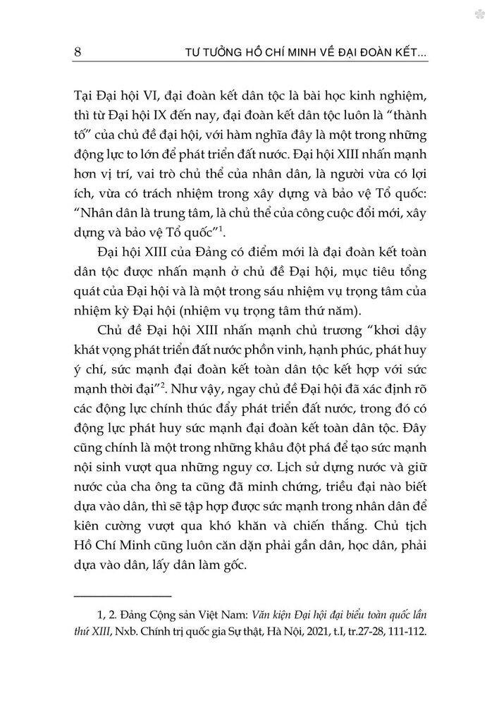 Tư tưởng Hồ Chí Minh về đại đoàn kết và phát huy sức mạnh đại đoàn kết toàn dân tộc ở Việt Nam hiện nay