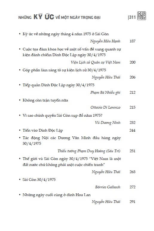 30.4.1975 Sài Gòn không còn trận tuyến - Những ký ức về một ngày trọng đại ( SÁCH ĐẶT HÀNG)
