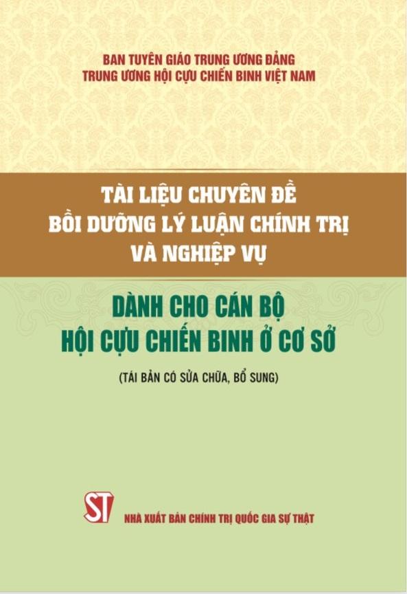 Tài liệu chuyên đề bồi dưỡng lý luận chính trị và nghiệp vụ dành cho...