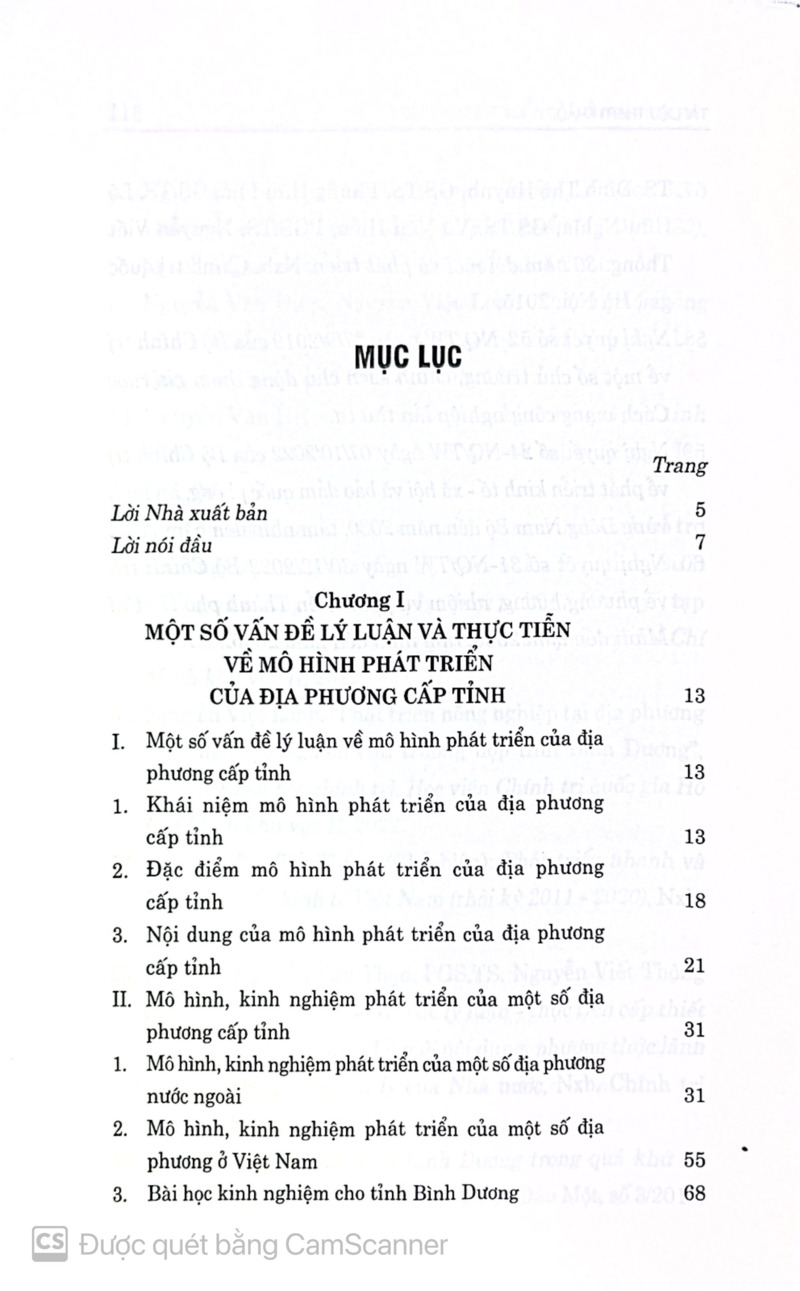 Mô hình phát triển của tỉnh Bình Dương trong công cuộc đổi mới đất nước và tầm nhìn định hướng đến năm 2050 (Sách chuyên khảo)