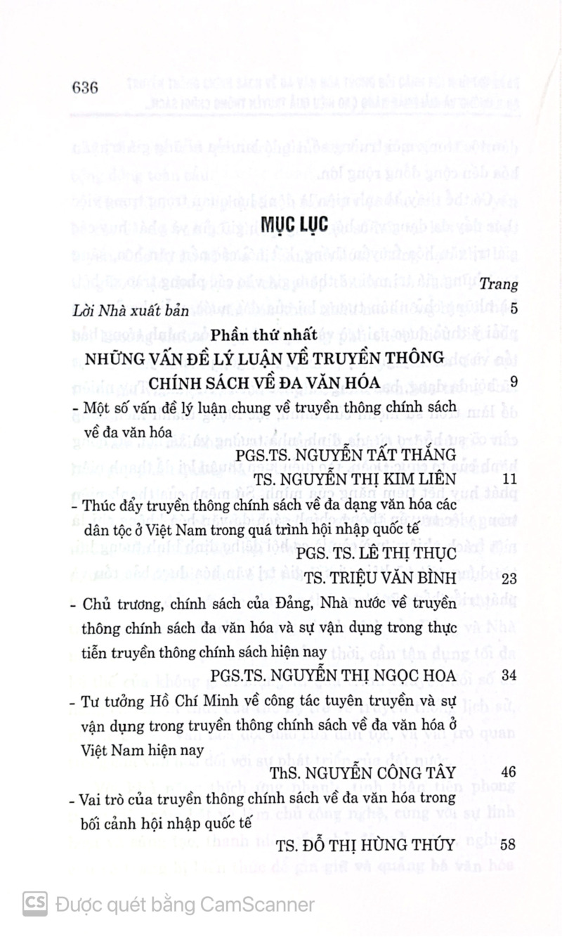 Truyền thông chính sách về đa văn hóa trong bối cảnh hội nhập quốc tế (Kỷ yếu Hội thảo khoa học quốc tế)