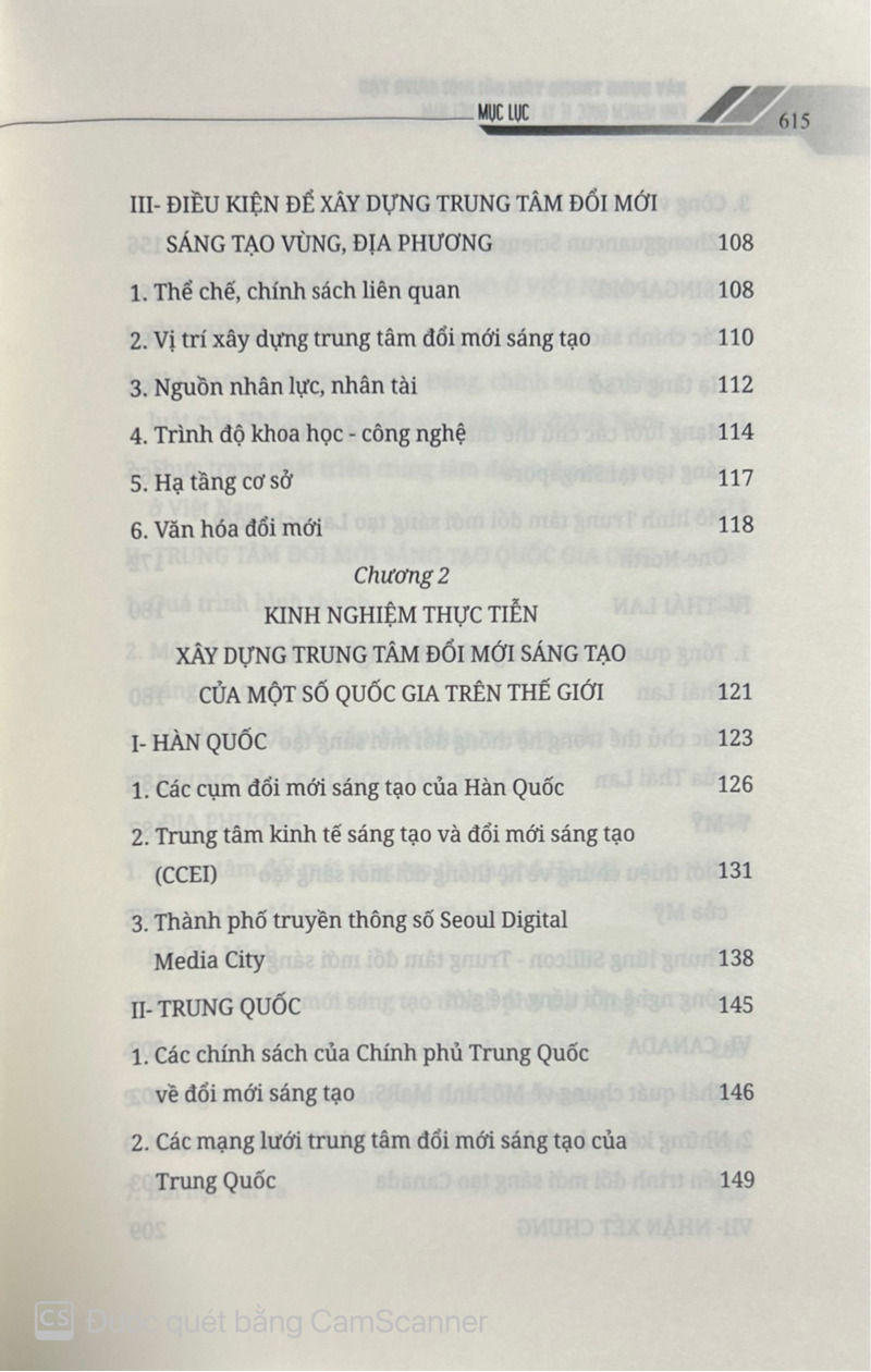 Xây dựng trung tâm đổi mới sáng tạo: Kinh nghiệm quốc tế và thực tiễn Việt Nam (Sách chuyên khảo)