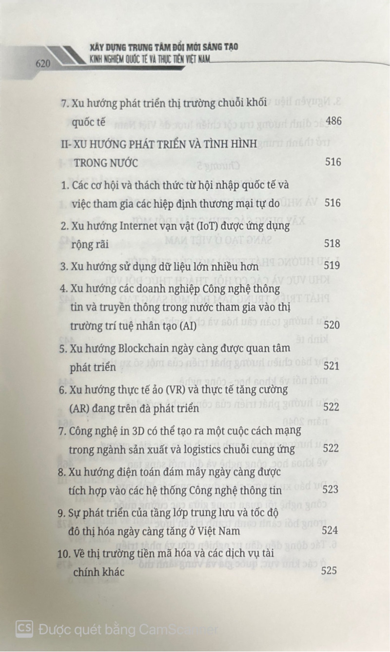 Xây dựng trung tâm đổi mới sáng tạo: Kinh nghiệm quốc tế và thực tiễn Việt Nam (Sách chuyên khảo)