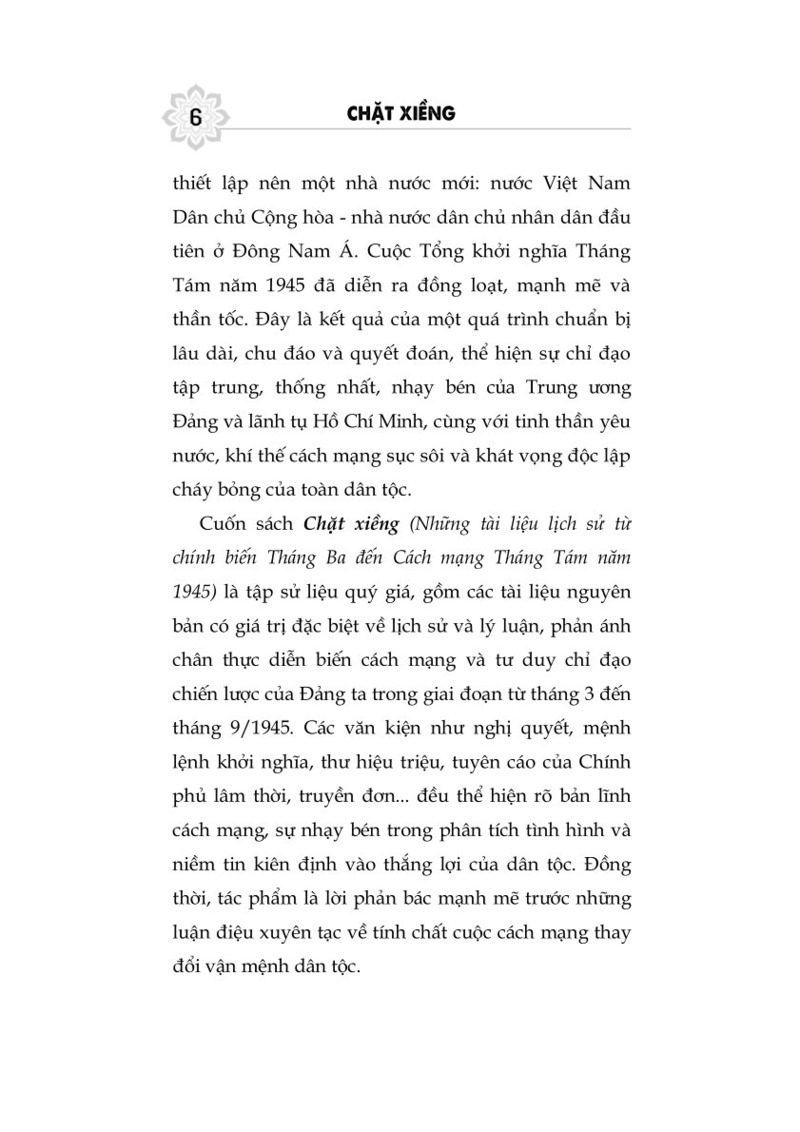 Chặt xiềng (Những tài liệu lịch sử từ chính biến Tháng Ba đến Cách mạng Tháng Tám năm 1945)