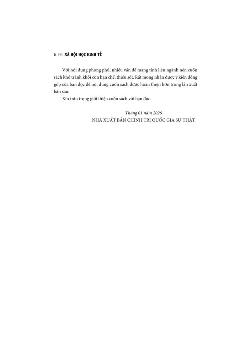 Xã hội học kinh tế (Sách chuyên khảo)