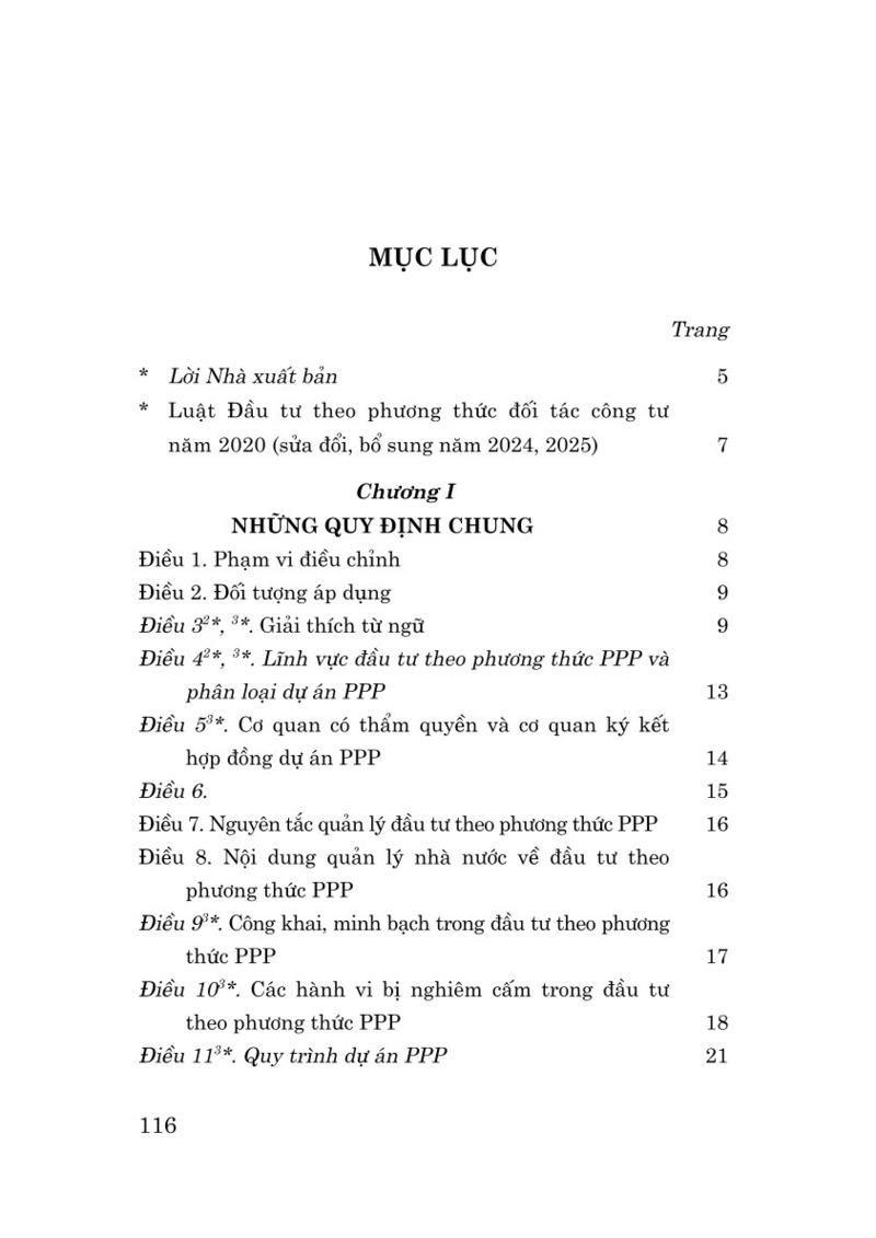 Luật Đầu tư theo phương thức đối tác công tư năm 2020 (sđ, bs năm 2024,2025)