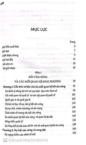 Sự bất cân xứng về sức mạnh và các mối quan hệ quốc tế (Sách tham khảo)