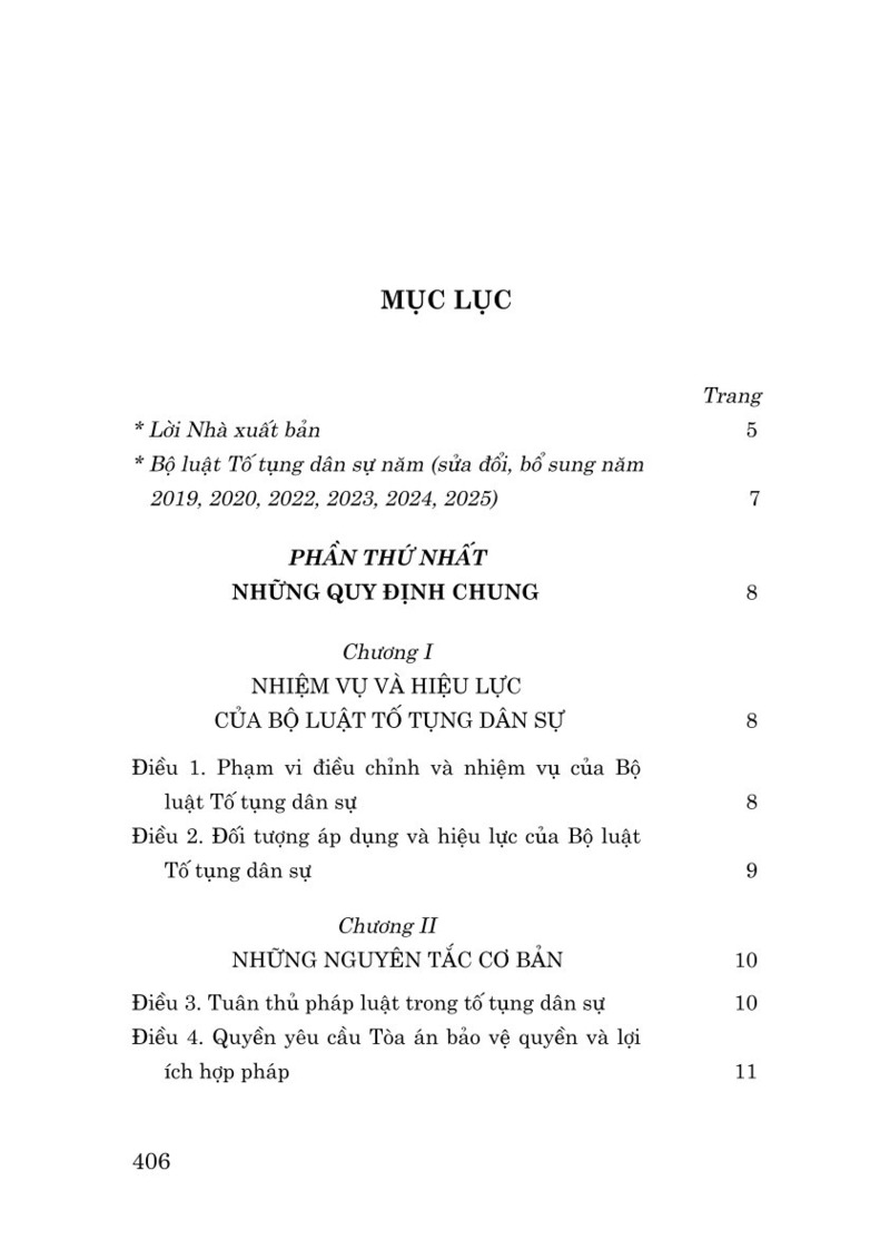 Bộ luật Tố tụng dân sự năm 2015 (Sửa đổi, bổ sung năm 2019, 2020, 2022, 2023, 2024, 2025)
