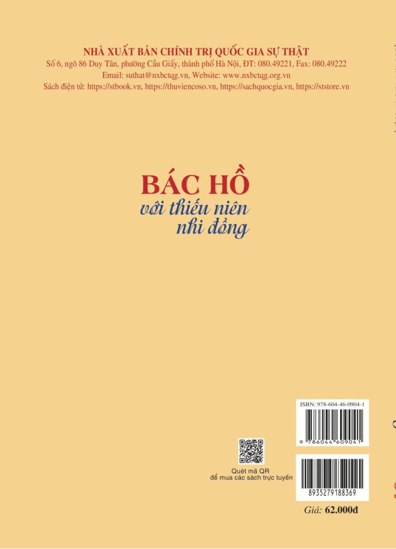 Bác Hồ với thiếu niên nhi đồng (Xuất bản lần thứ ba, có sửa chữa)