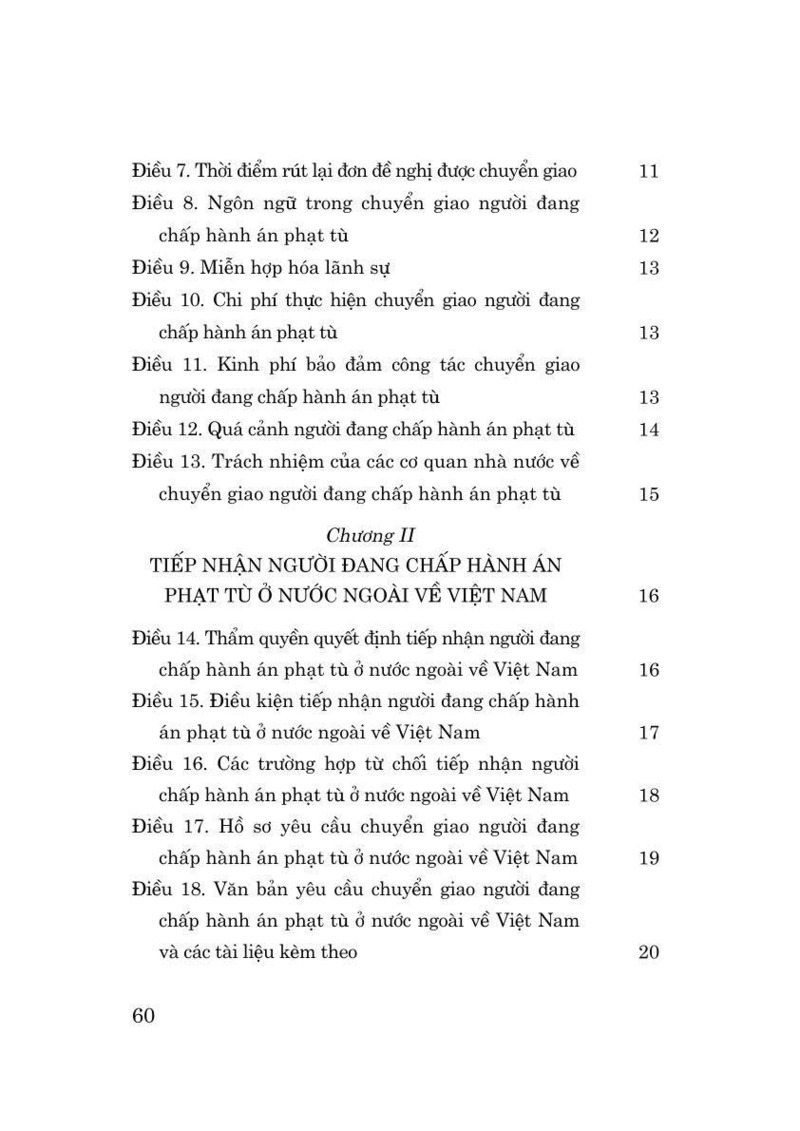 Luật Chuyển giao người đang chấp hành án phạt tù năm 2025