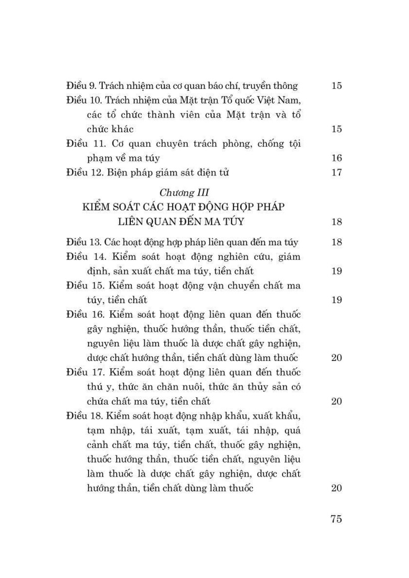 Luật Phòng, chống ma túy năm 2025