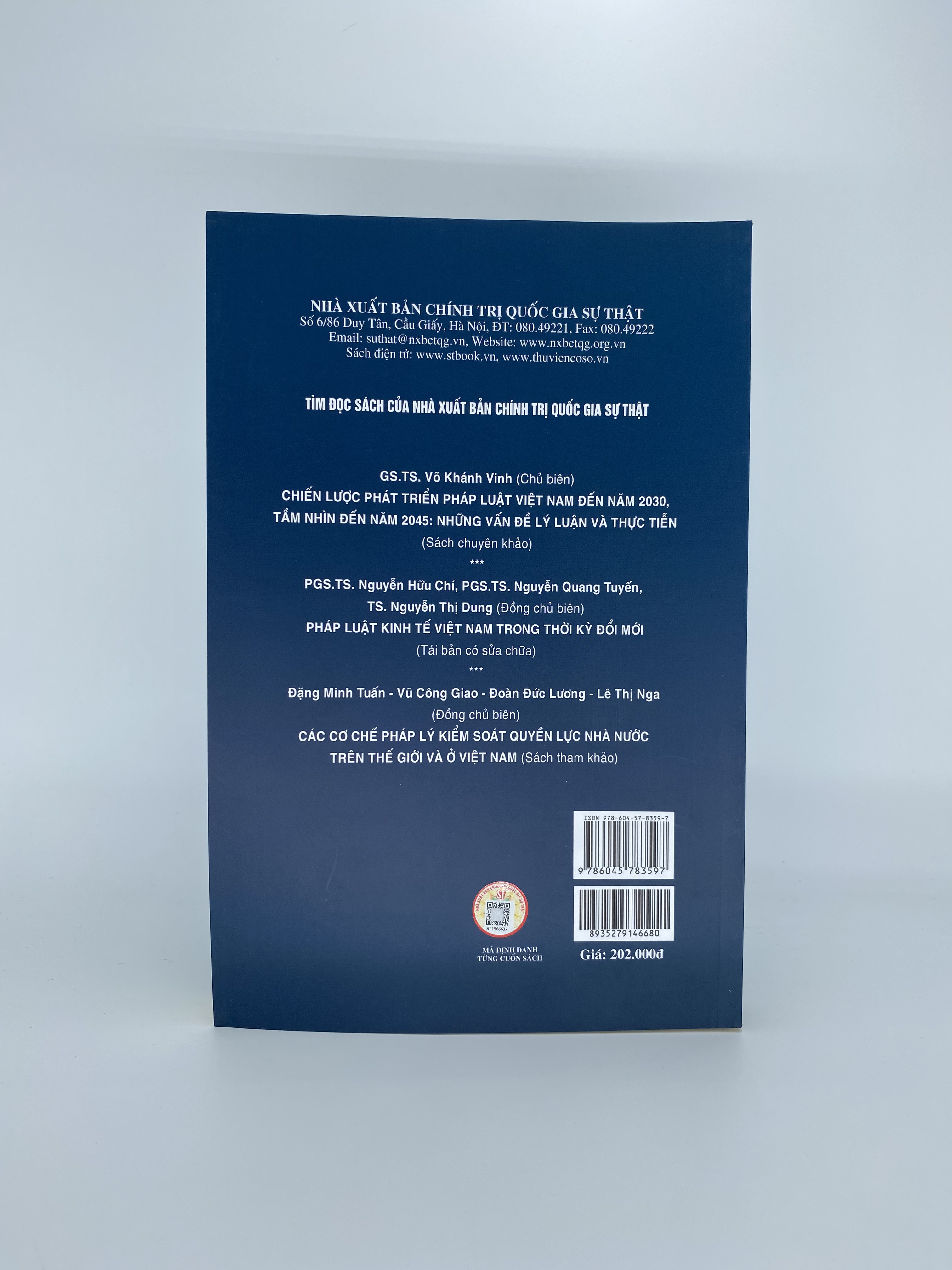 Vận dụng các nguyên tắc của quản trị nhà nước tốt vào đổi mới quản lý nhà nước ở Việt Nam hiện nay (Sách chuyên khảo)