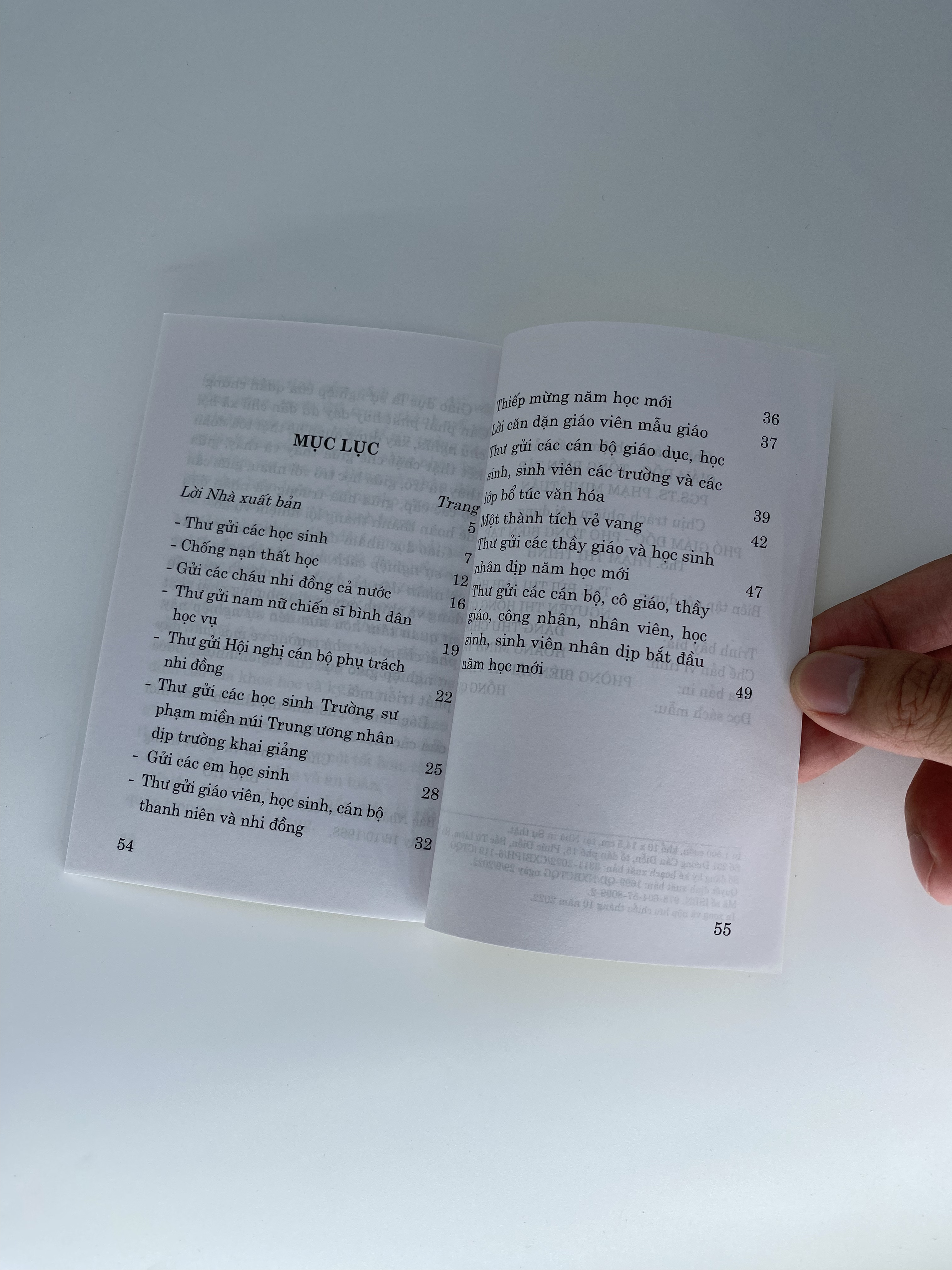 Những bức thư của Bác Hồ nhân dịp đầu năm học mới