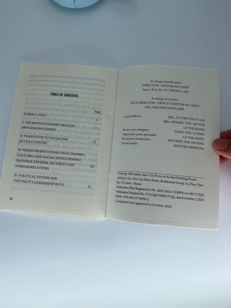 The Platform on National Construction in the Period of Transition to Socialism (Amended and Revised in 2011)