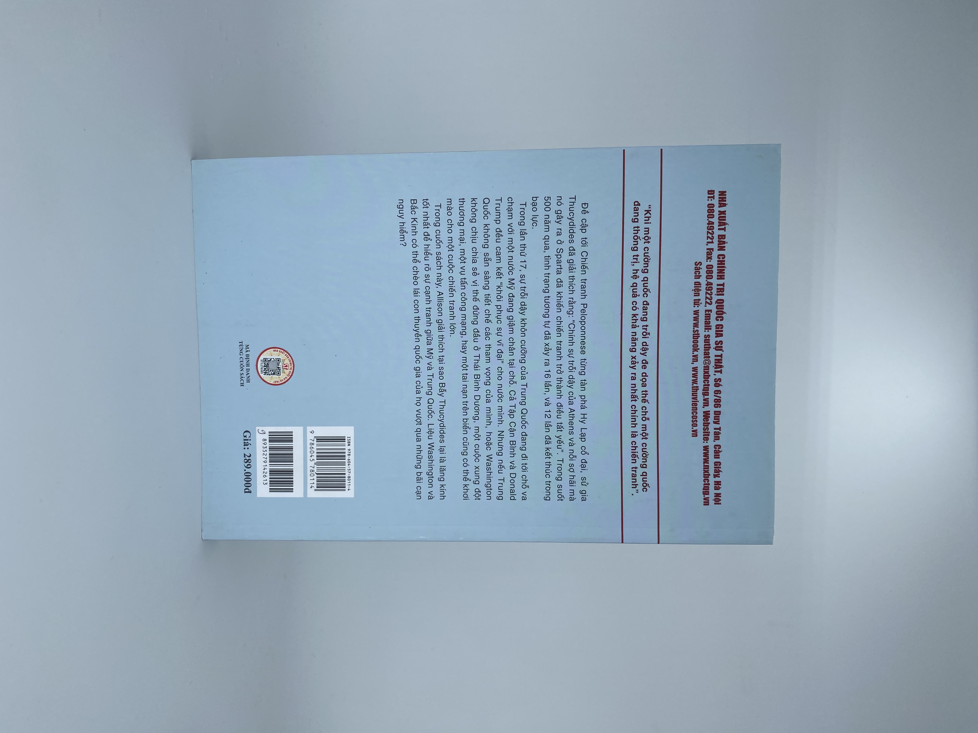 Định mệnh chiến tranh: Liệu Mỹ và Trung Quốc có tránh được Bẫy Thucydides? (Xuất bản lần thứ hai)