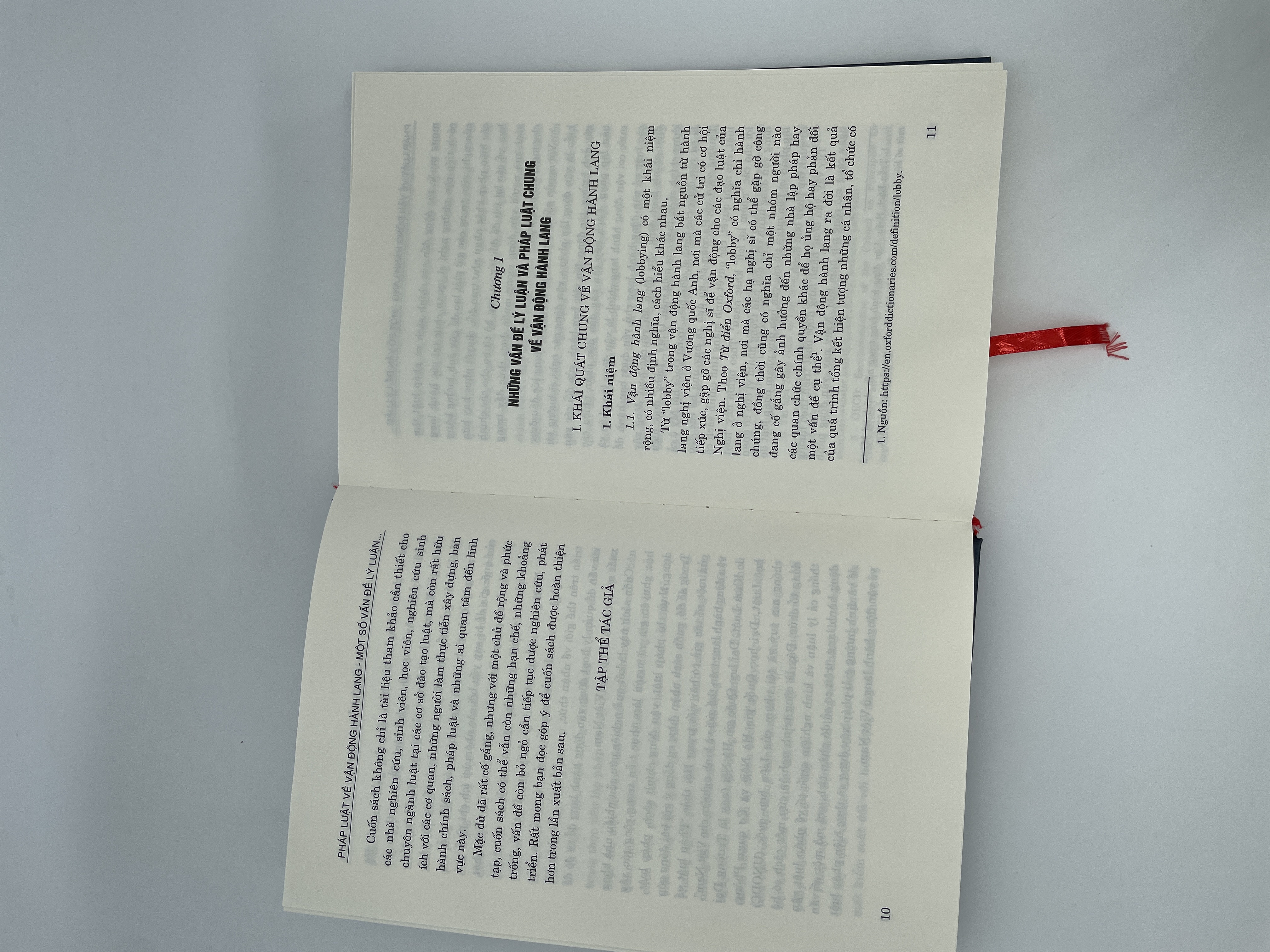 Pháp luật về vận động hành lang - Một số vấn đề lý luận, kinh nghiệm quốc tế và liên hệ với Việt Nam (Sách chuyên khảo)