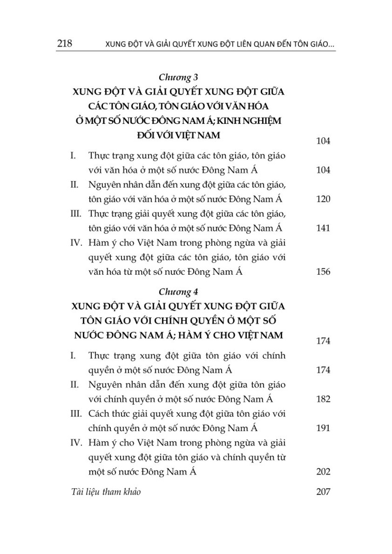 Xung đột và giải quyết xung đột liên quan đến tôn giáo ở một số nước Đông Nam Á và hàm ý cho Việt Nam