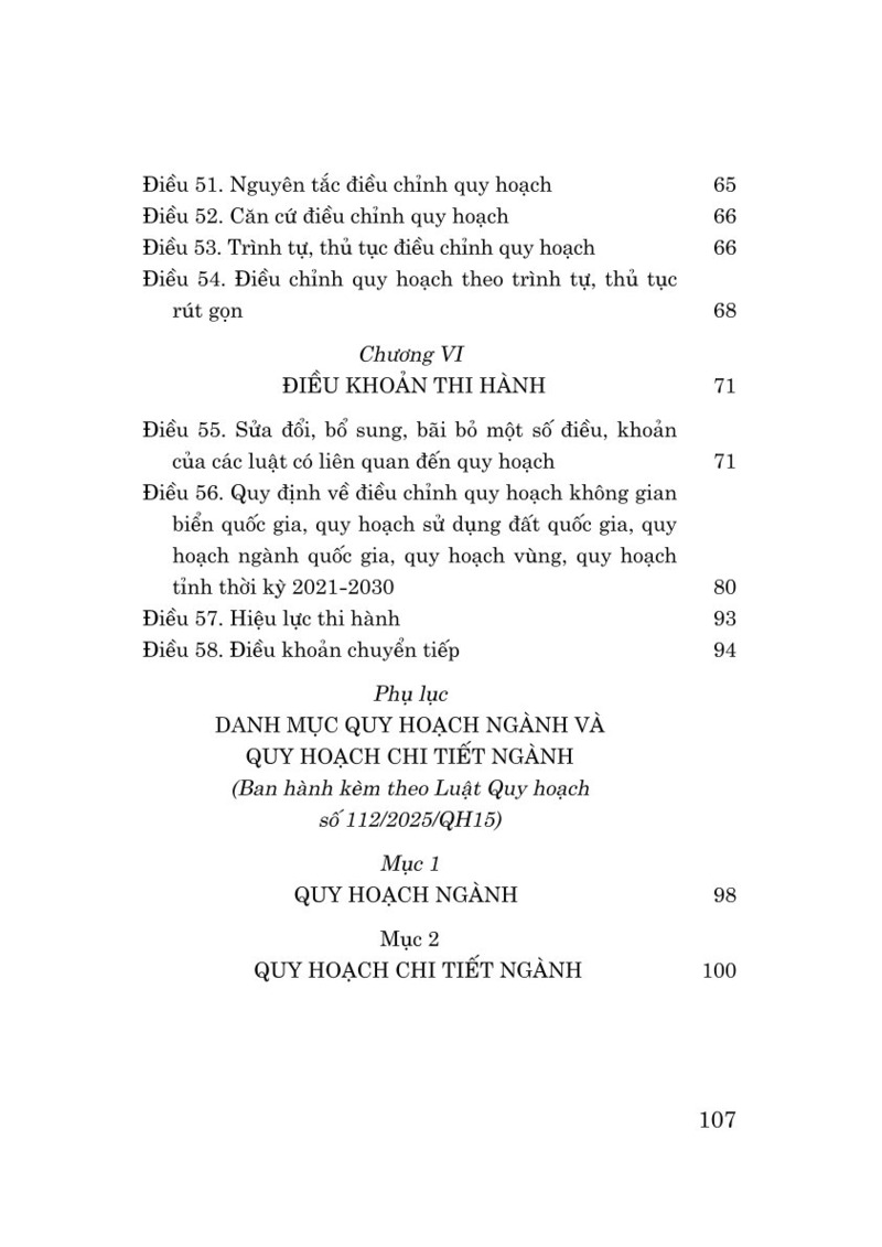 Luật Quy hoạch năm 2025