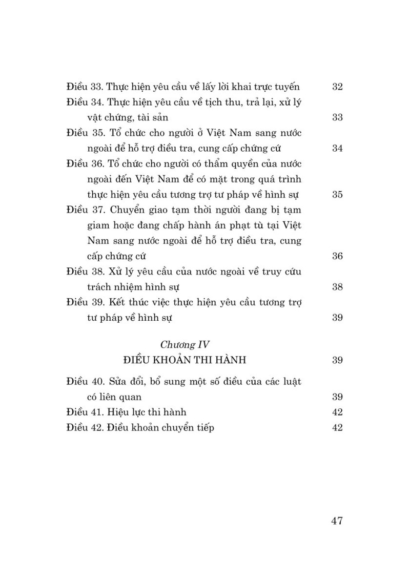 Luật Tương trợ tư pháp về hình sự năm 2025