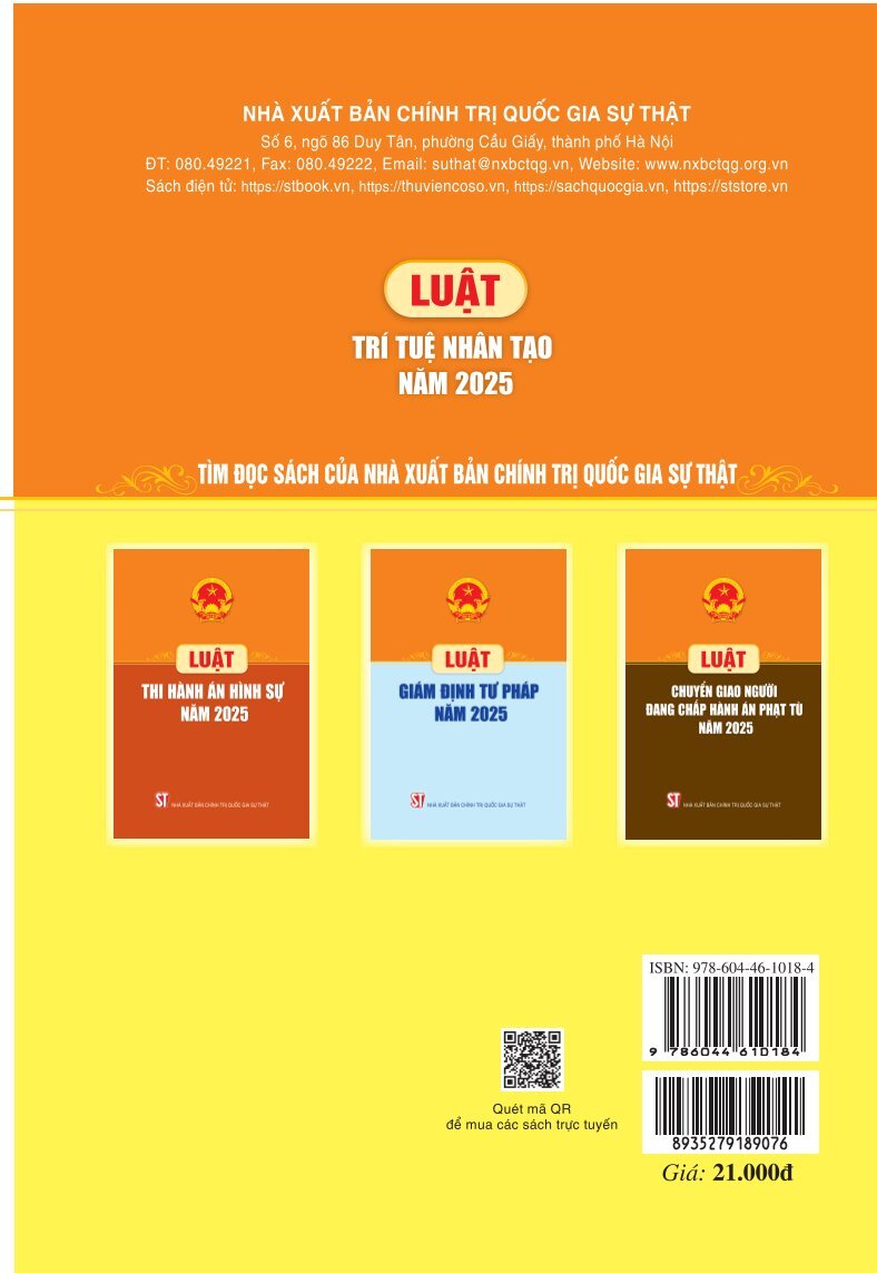 Luật Trí tuệ nhân tạo năm 2025