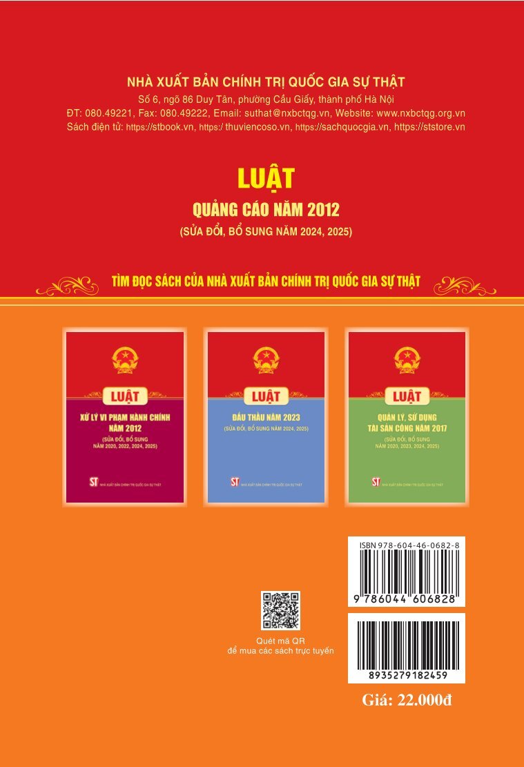 Luật Quảng cáo năm 2012 (Sửa đổi, bổ sung năm 2024, 2025)